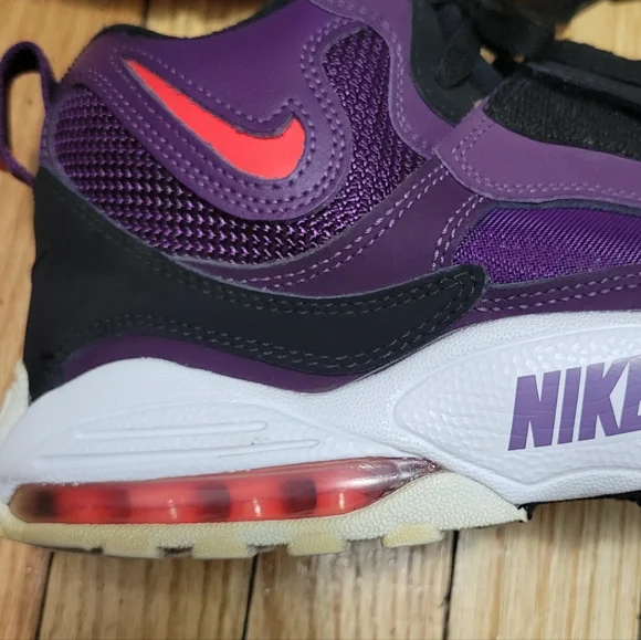 Nike Air Max Tempo USA Men's Size 10.5 Basketball Shoes Purple/Red - Picture 3 of 7